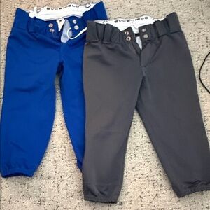 Girls Evoshield softball pants - Blue and Gray Lot
